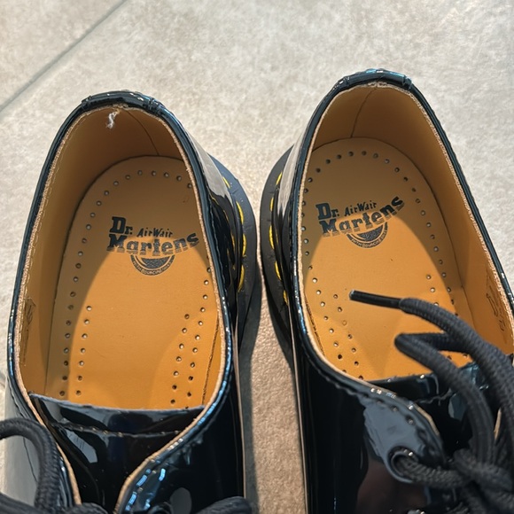 Dr Martens Black Patent Leather Oxfords 10084 - Picture 2 of 8